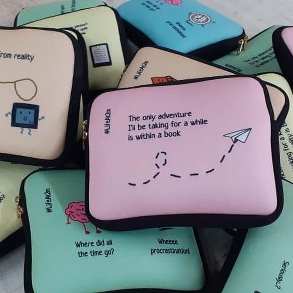 Bulk order of printed laptop sleeves