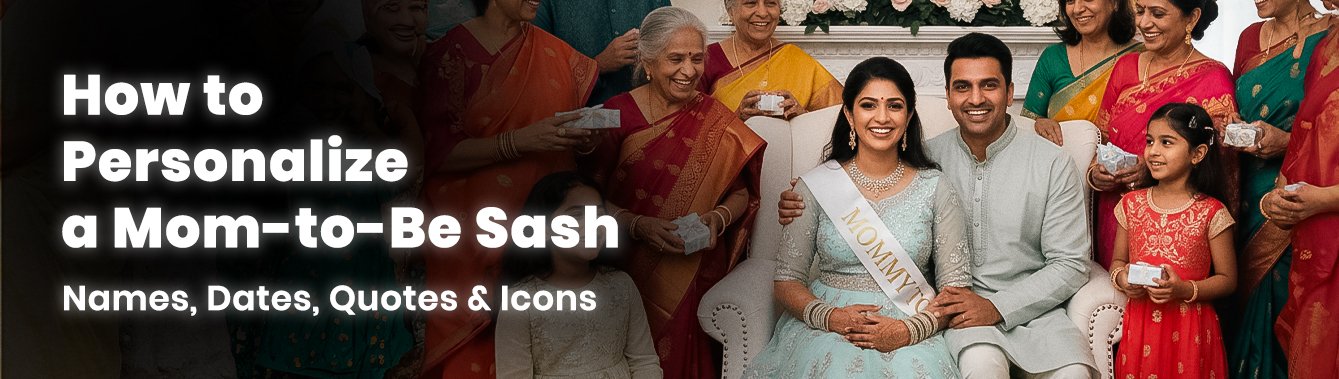 How to Personalize a Mom-to-Be Sash: Names, Dates, Quotes & Icons