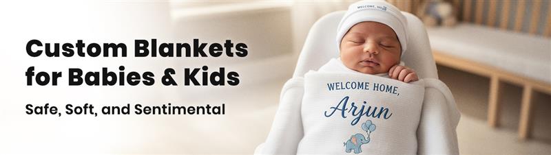 Custom Blankets for Babies & Kids: Safe, Soft, and Sentimental