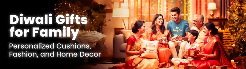 Diwali Gifts for Family: Personalized Cushions, Fashion, and Home Decor