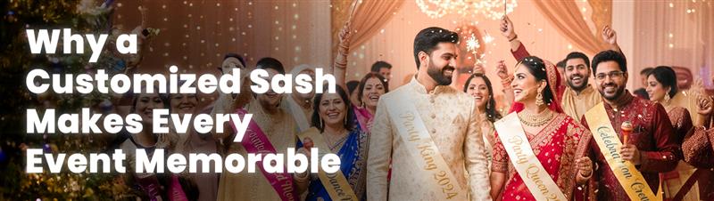Why a Customized Sash Makes Every Event Memorable