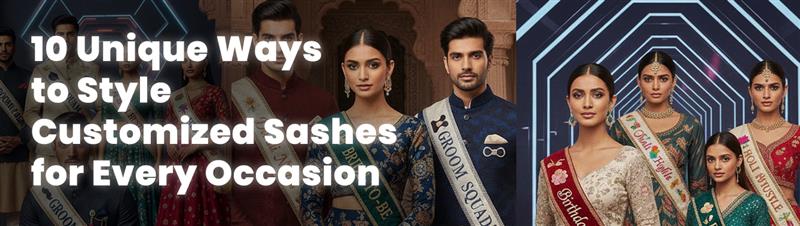 10 Unique Ways to Style Customized Sashes for Every Occasion