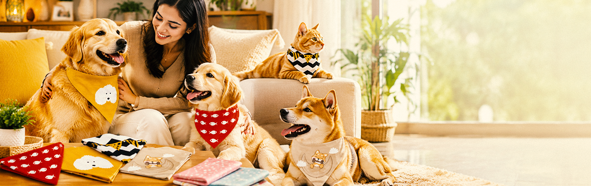 How to Choose the Personalized Right Bandana for Your Dog or Cat
