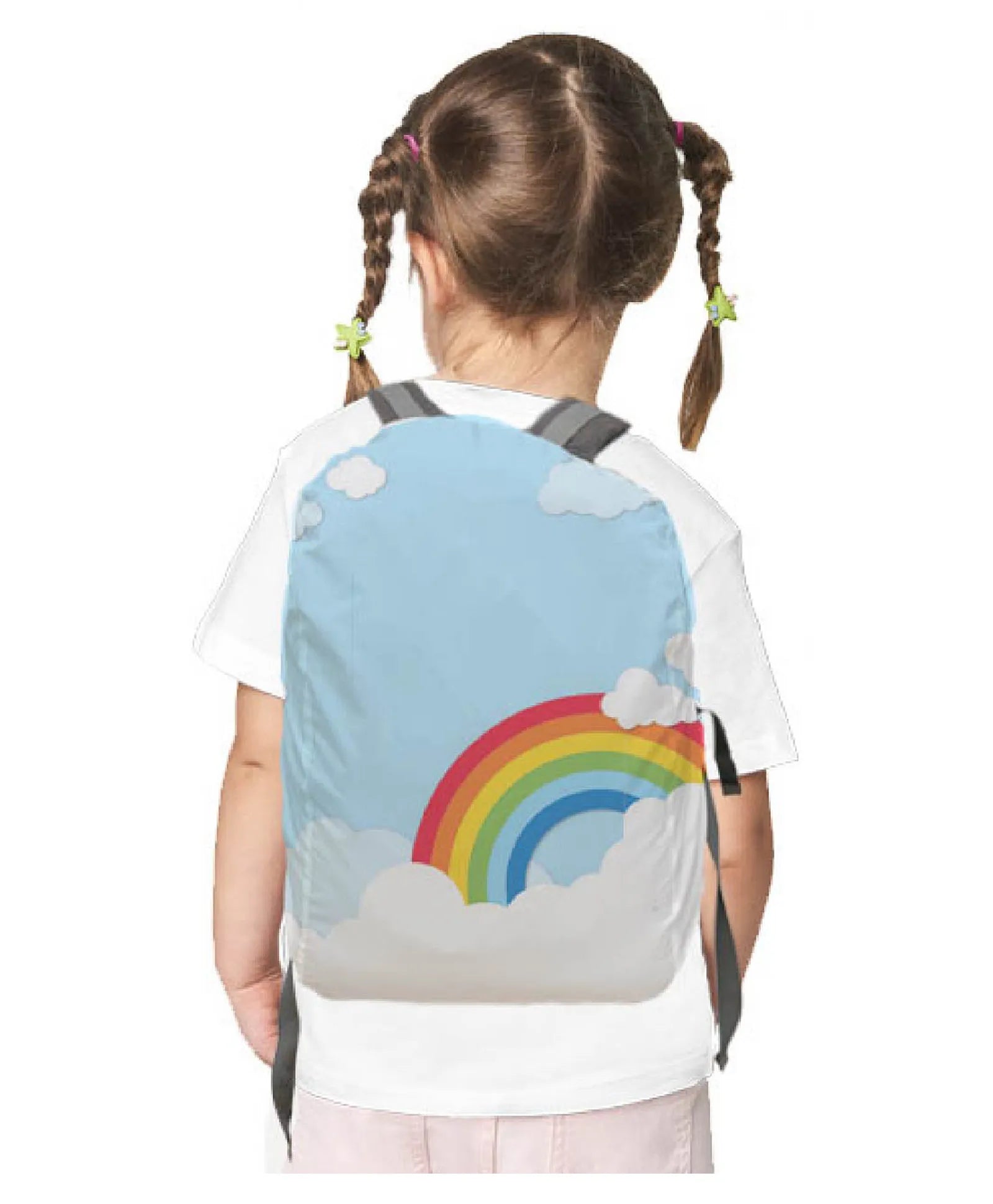 Backpack Rain Cover – Rainbow & Clouds