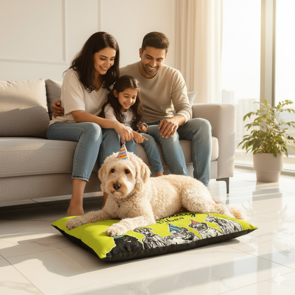 Birthday Vibes funny Pet Mat customisable