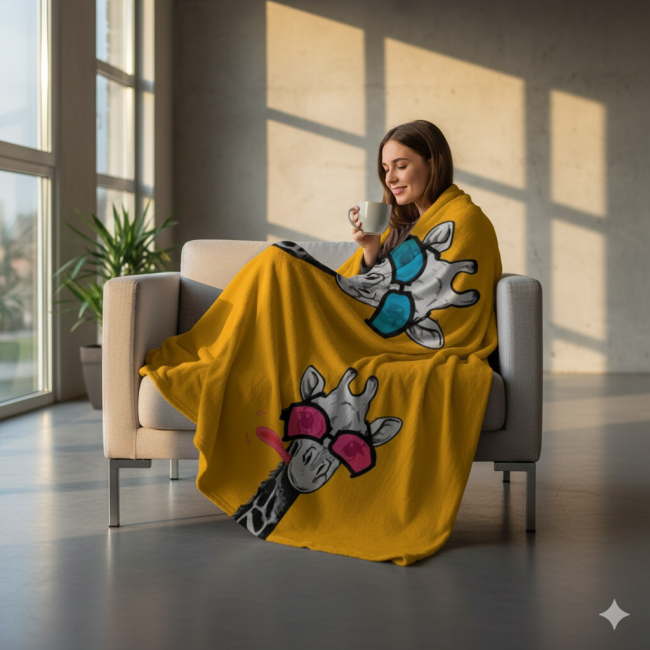 Customised Photo Blanket Soft Fleece Fabric Material For Kids, Men and Women