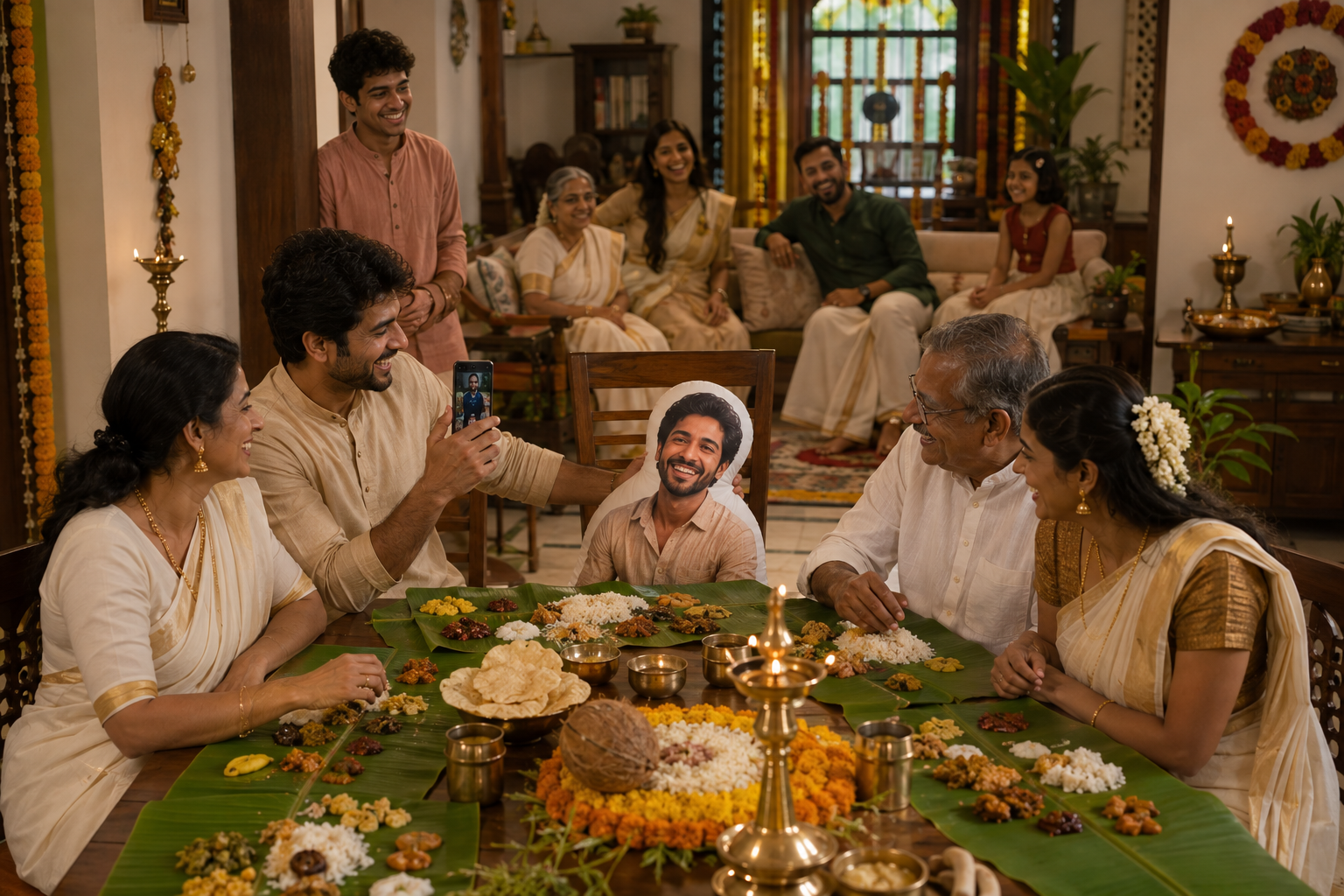 <p>Send your physical double home for Onam.</p>
