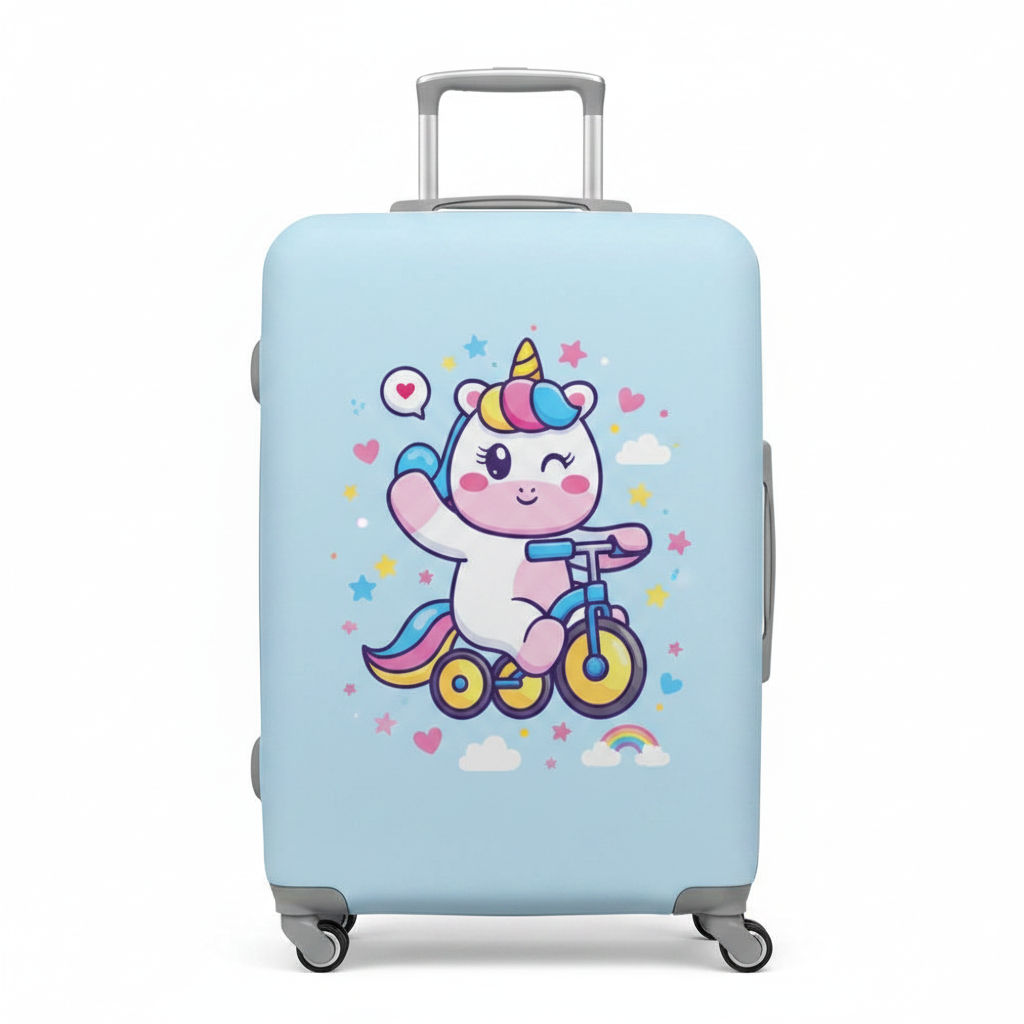 Unicorn Trolley Cover | Luggage Cover | 100% Customisable