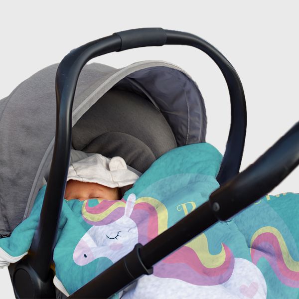 Stroller Blanket - Be a Unicorn | Customizable