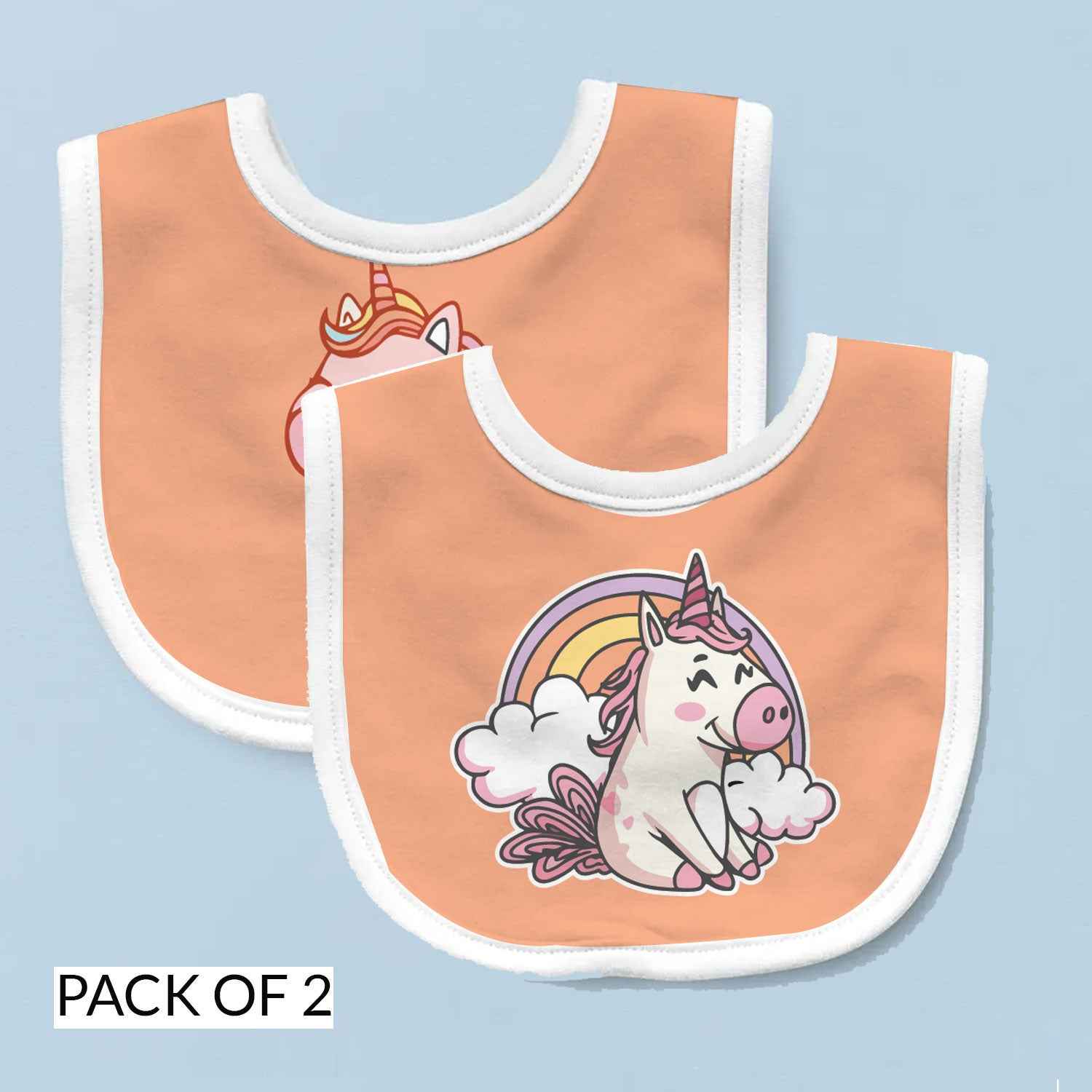 Magical Unicorn | Personalised Baby Bib – Pack of 2