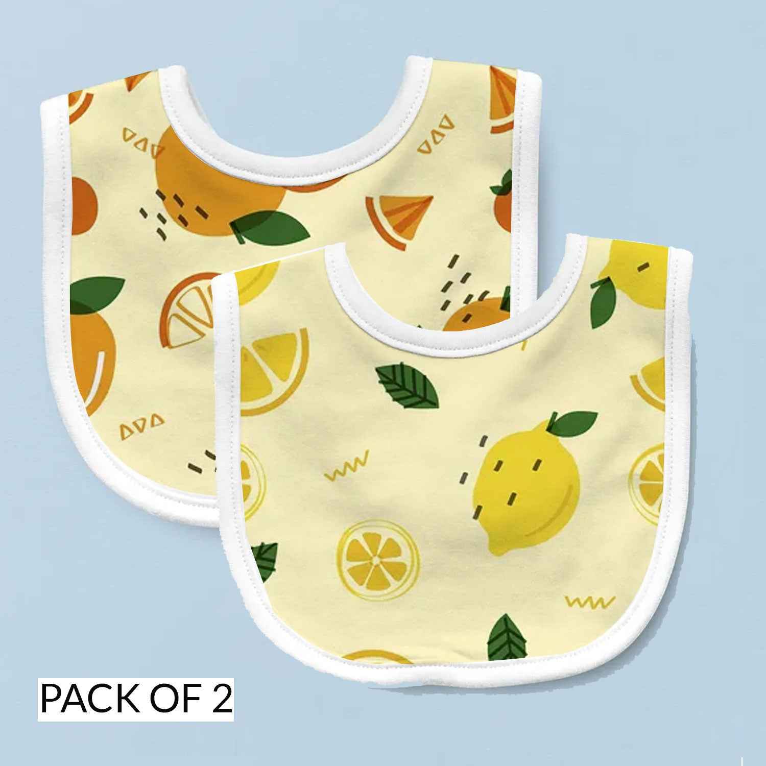 Citrus Fiesta | Personalised Baby Bib – Pack of 2