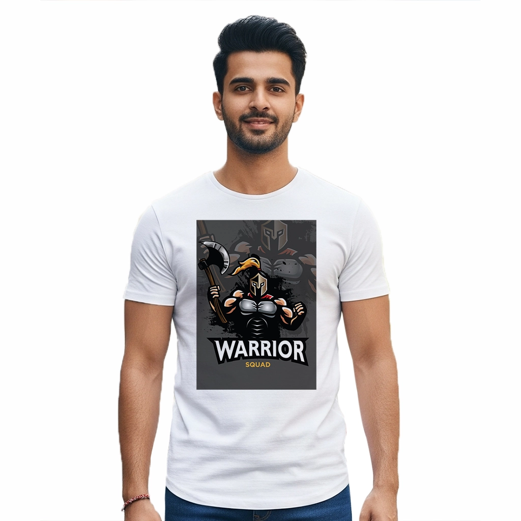 Men's T-Shirt - Warrior Squad Battle Team Dark A4 Print