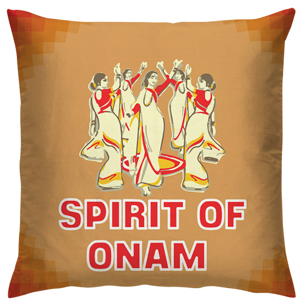 Spirit of Onam Cushion – Personalised Thrissur Pooram Dance Design