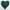 Heart Cushion – Emerald Green with Gold Botanical Leaf Design