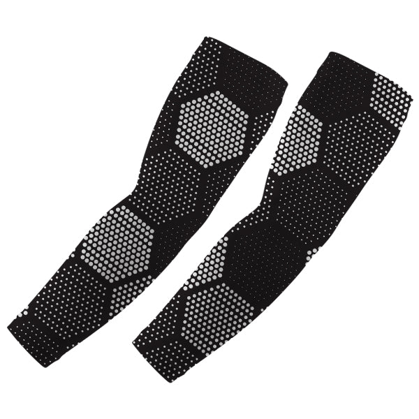 Black Hexagon Dot Personalised Arm Sleeves Pair - lifestyle shot