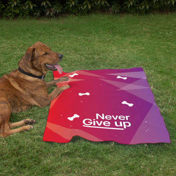 Never Give Up Pet Blanket