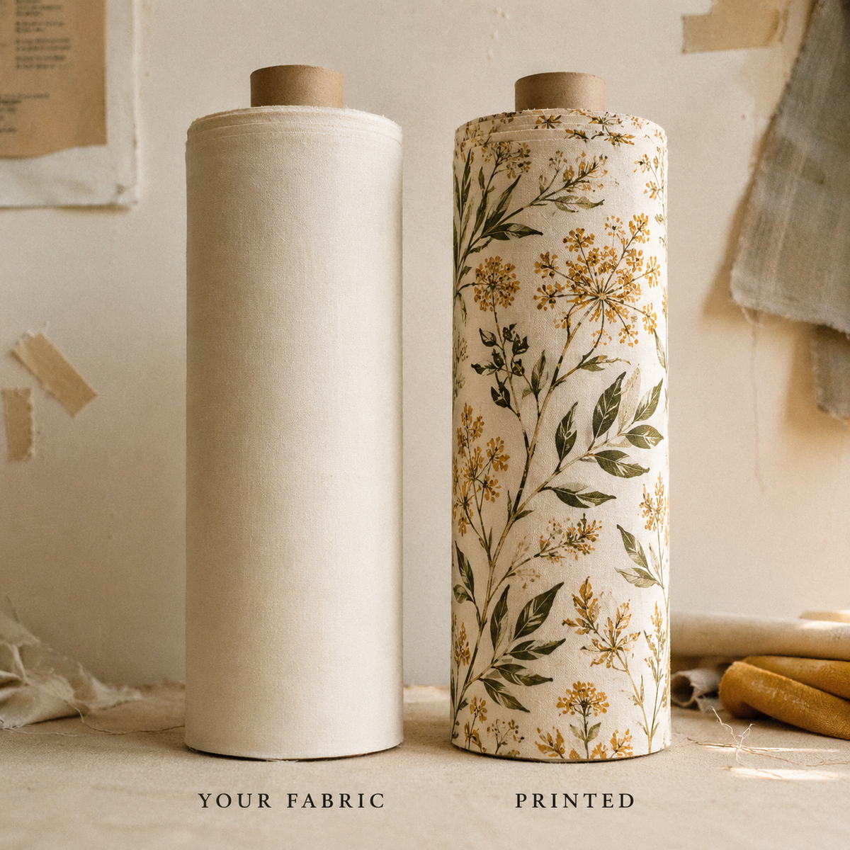 Customize Your Own Fabric — White Colour