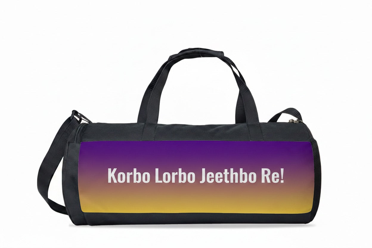 Korbo Lorbo Jeethbo Re! Knight Riders Duffel Bag