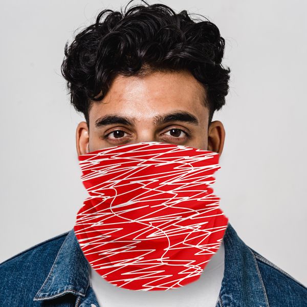 Abstract Printed Personalised Bandana for Men and Women Multi Purpose