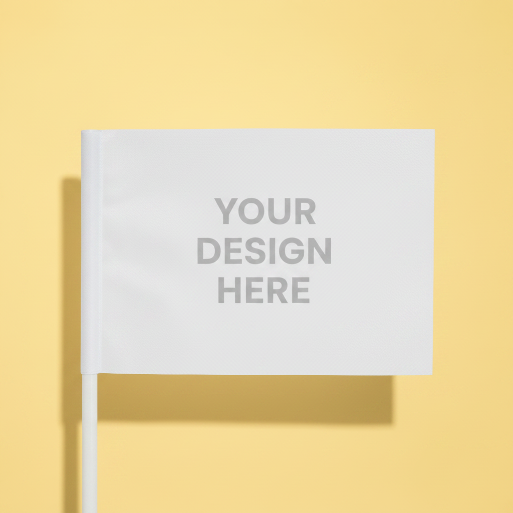 Flag – Your Design Here Yellow Background
