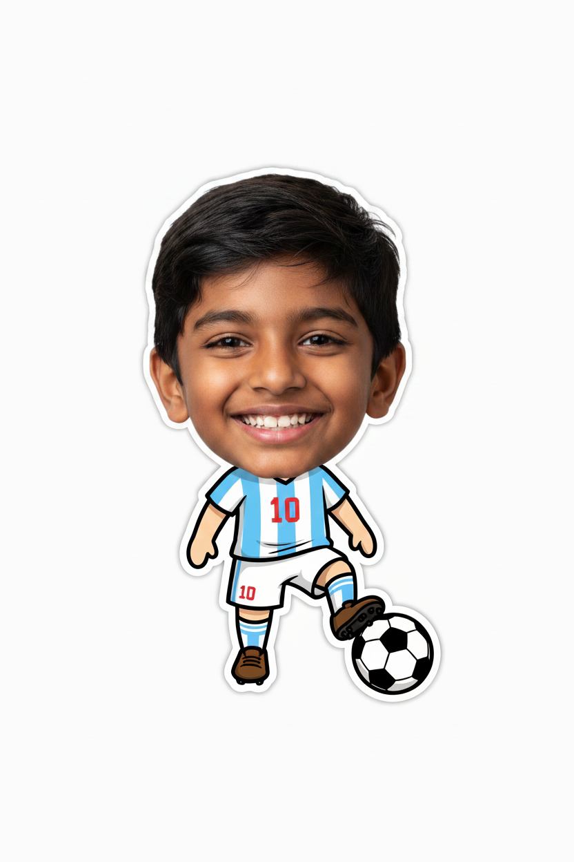 Footy-Me Pillow – Your Face. Your Jersey. Your Pillow!