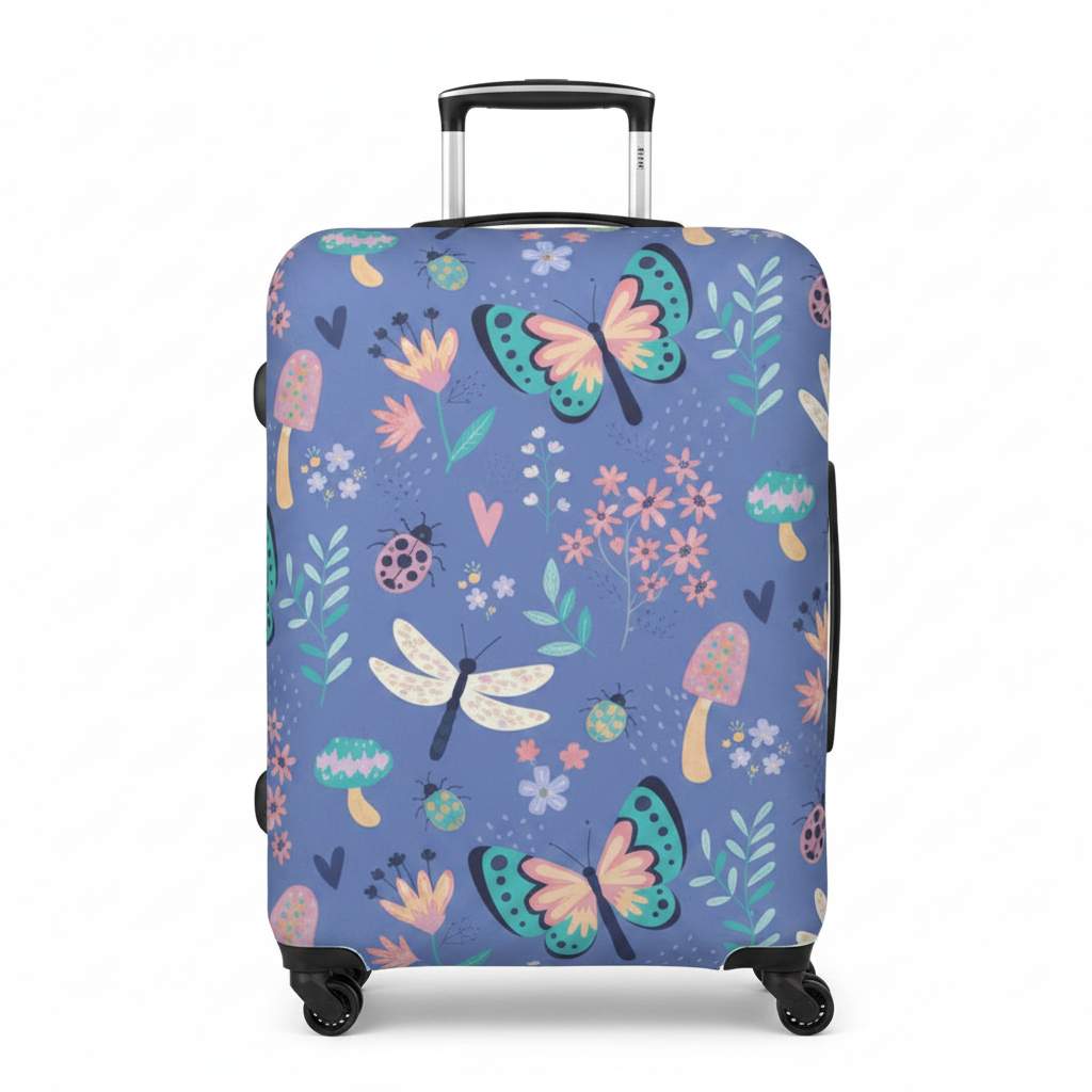Butterfly Garden Trolley Cover | Luggage Cover | 100% Customisable