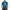 A man wearing a blue short-sleeve t-shirt with a large cubist-style graphic print of a woman on the back, shown against a plain white background.