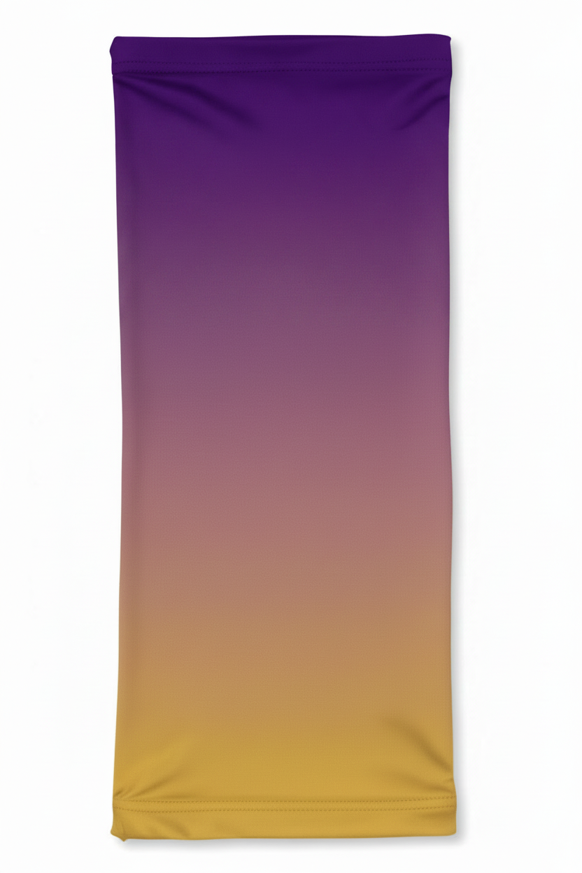 Purple to Gold Gradient Cricket Bandana | Customisable with Name
