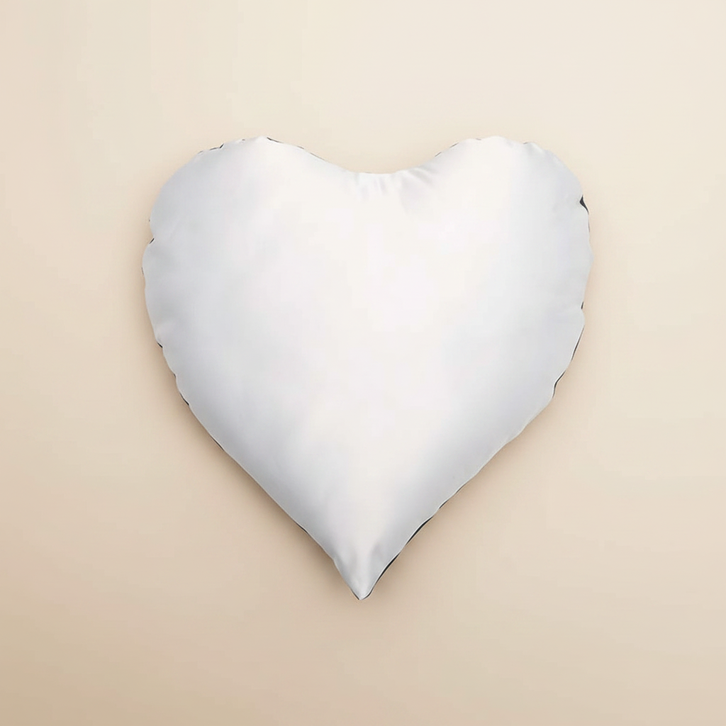 Heart Cushion – Plain Warm Beige