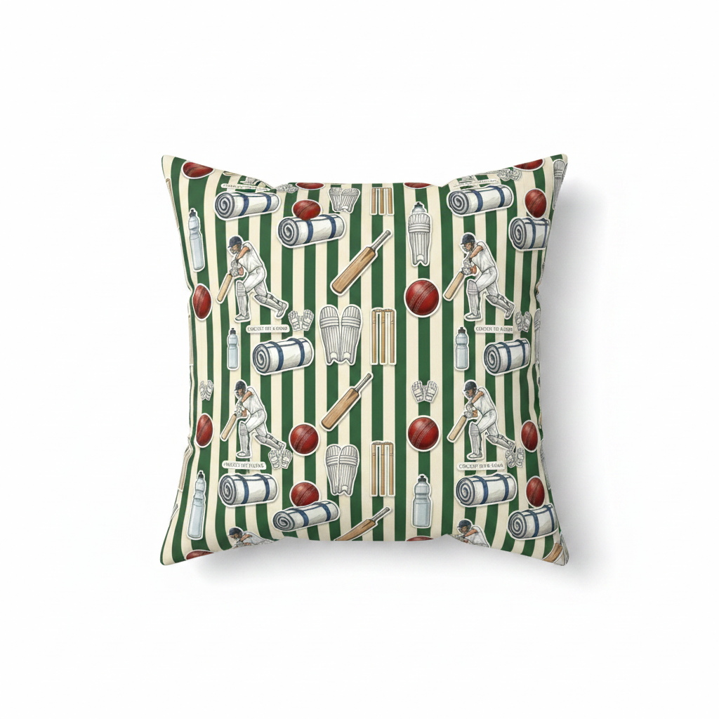 Cricket Kit & Gear Cushion - flat lay