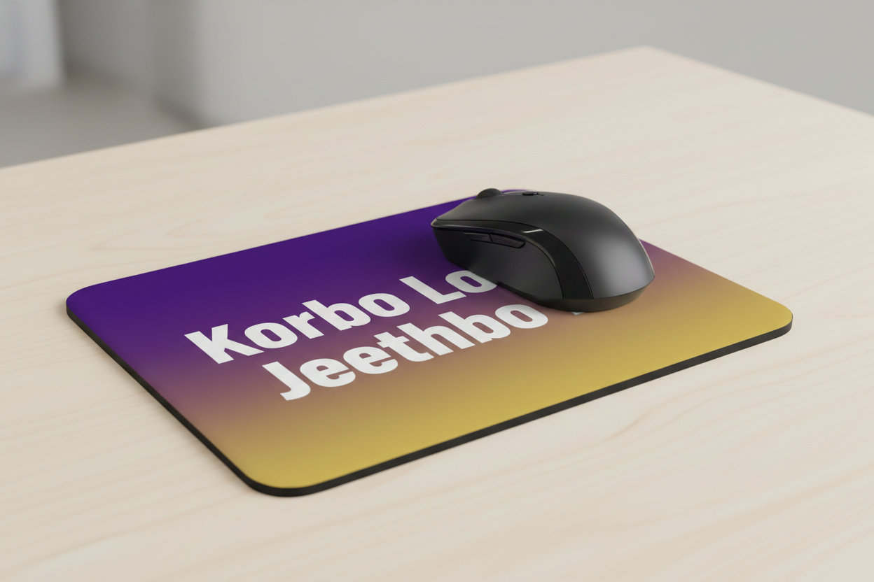 Korbo Lorbo Jeethbo Re Kolkata Riders Mouse Pad