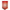 Personalised Pentagon Wall Hanger - Red Sports White Glow Gold Fringe Satin