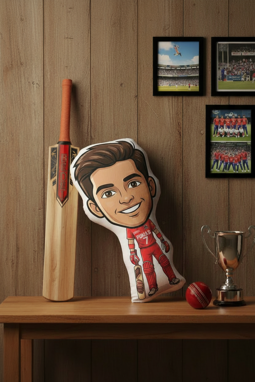 KS Cricki-Me Pillow – Your Face. Your Cricketer. Your Pillow!