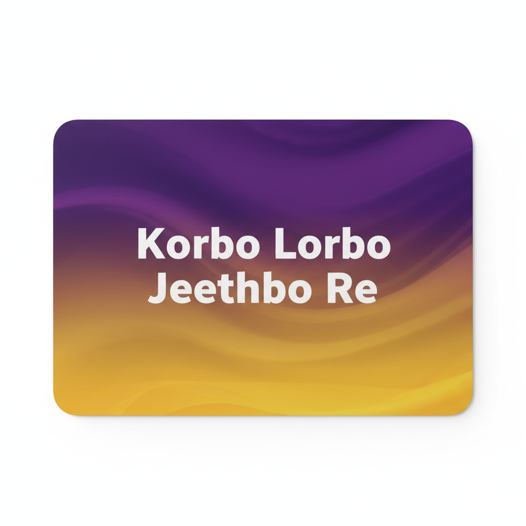 Korbo Lorbo Jeethbo Re Kolkata Riders Mouse Pad