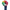 Rainbow Dahlia Macro Bloom Personalised Umbrella