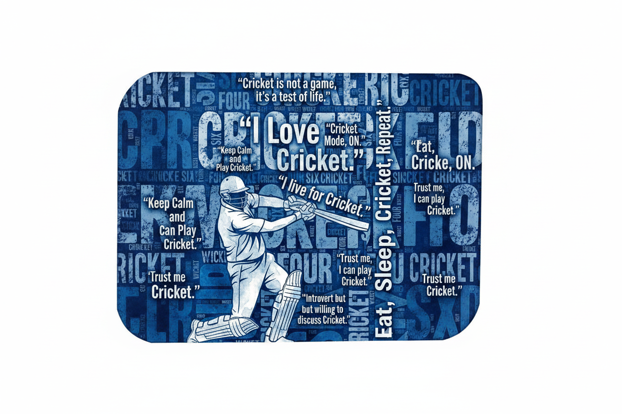 Cricket Quotes Mouse Pad