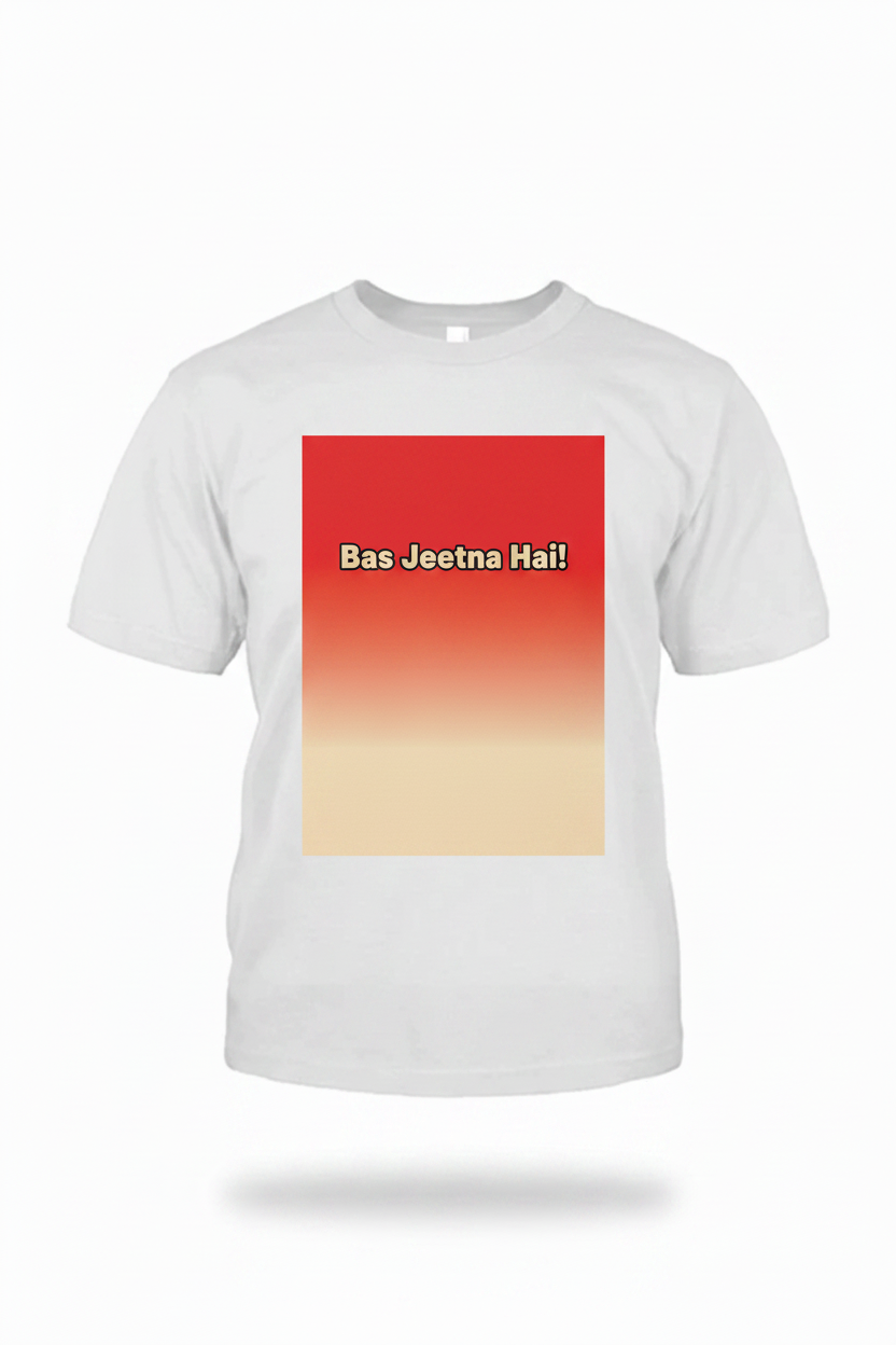 Bas Jeetna Hai! KS Men's T-Shirt | A4 Print