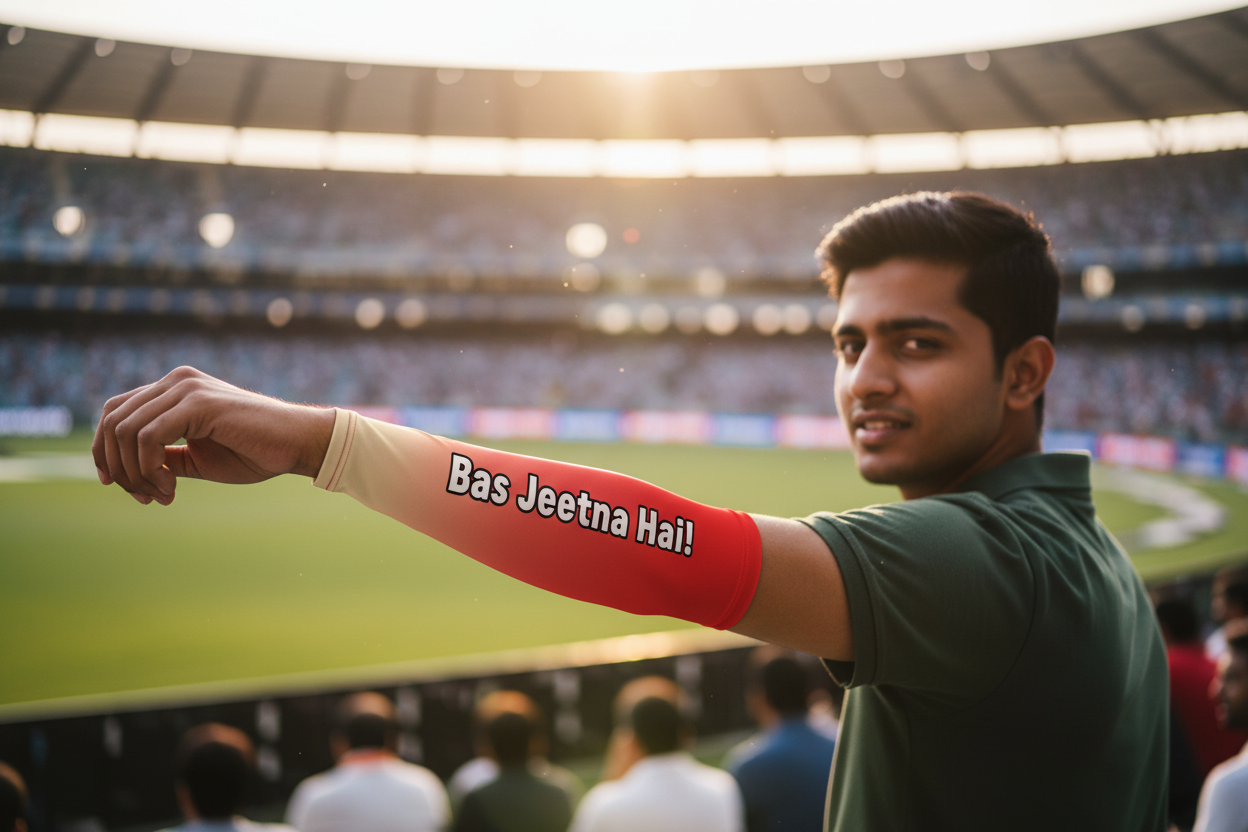 Bas Jeetna Hai! PBKS Arm Sleeve - Fan Lifestyle Stadium