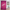 Pink Shower Text Wavy Pattern Shower Curtain