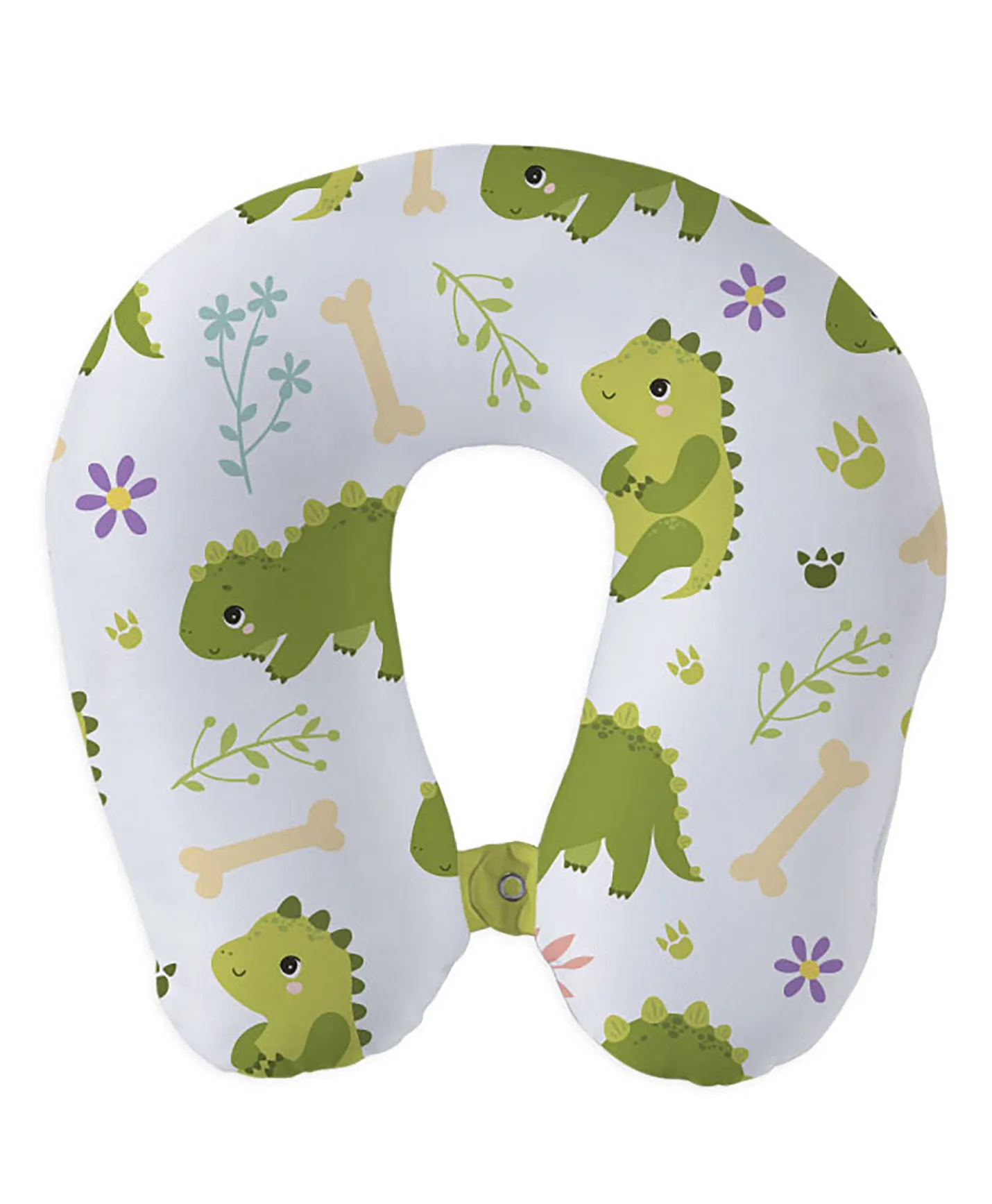 Dinosaur Kids Travel Neck Pillow – Cute Dino Print