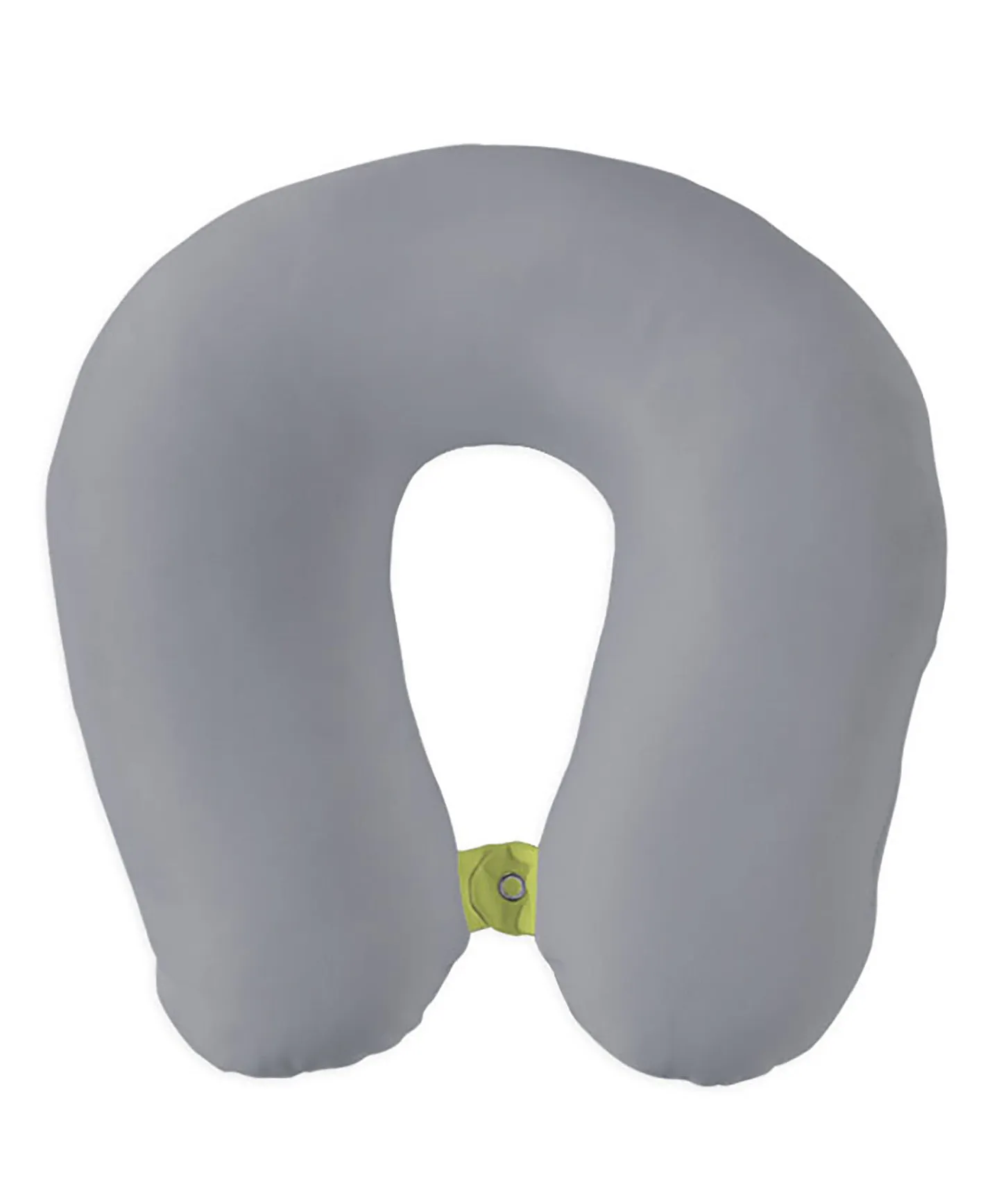 Solid Travel Neck Pillow – Grey & Black | Plain Everyday Comfort
