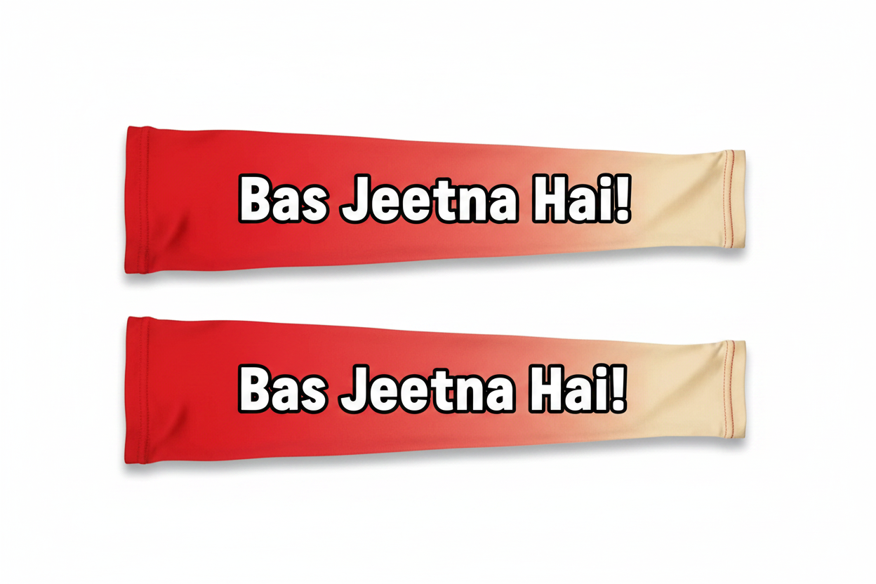 Bas Jeetna Hai! PBKS Arm Sleeve - Flat Product Shot