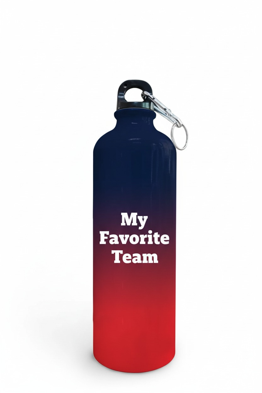 My Favorite Team Personalised Water Bottle | Custom Name Print