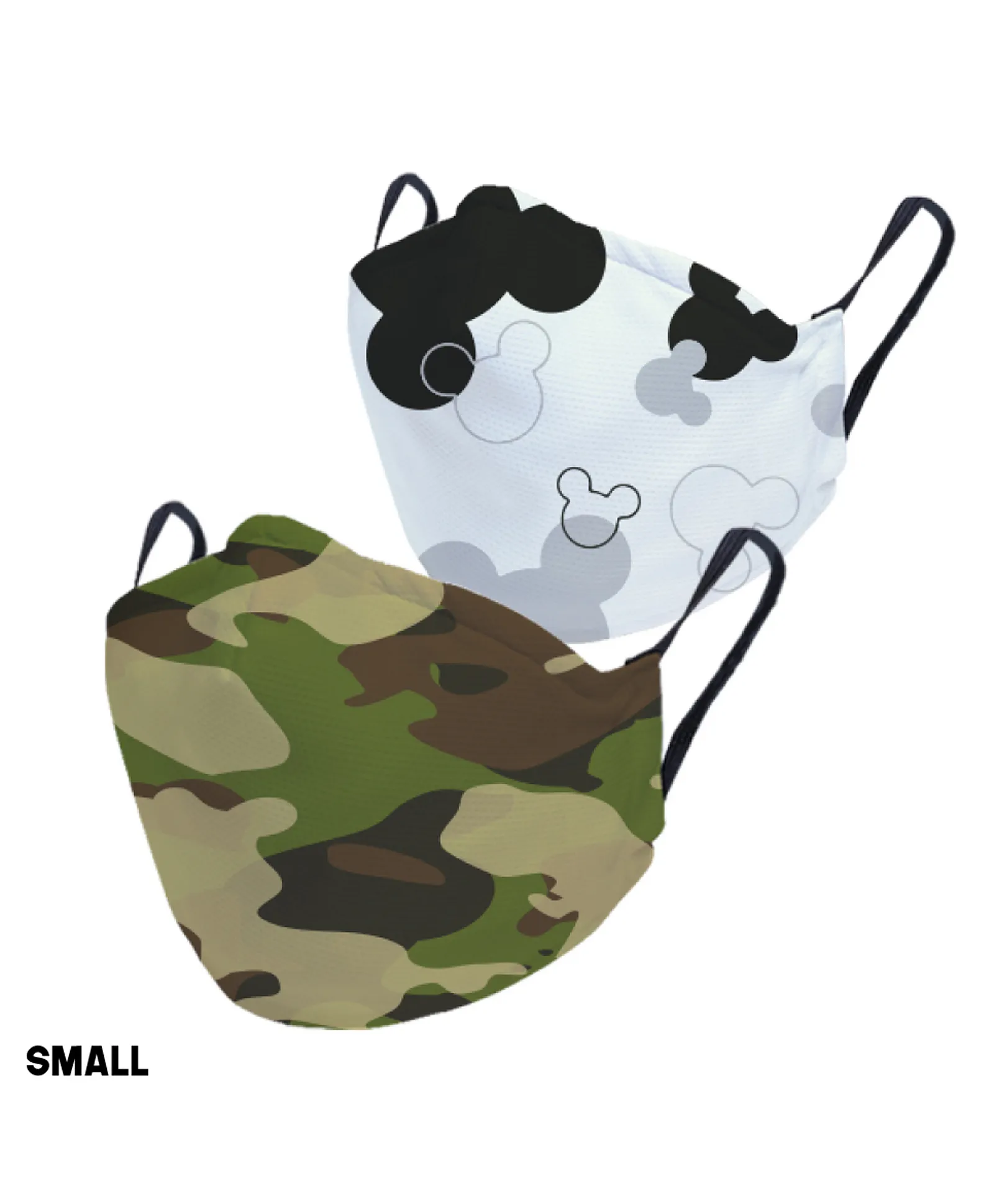 Mickey Pattern & Camouflage Kids Face Mask | Pack of 2
