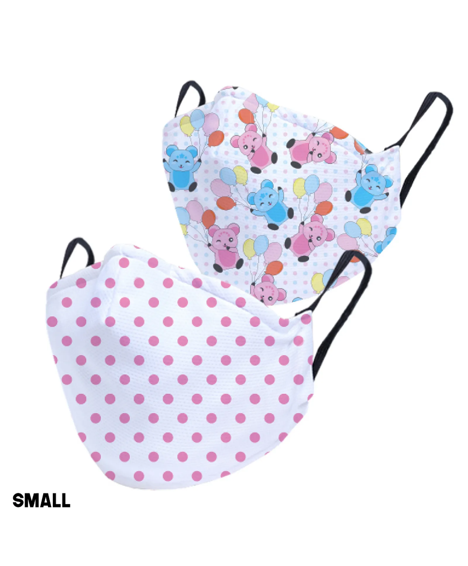 Teddy Bear & Polka Dot Face Mask | Pack of 2