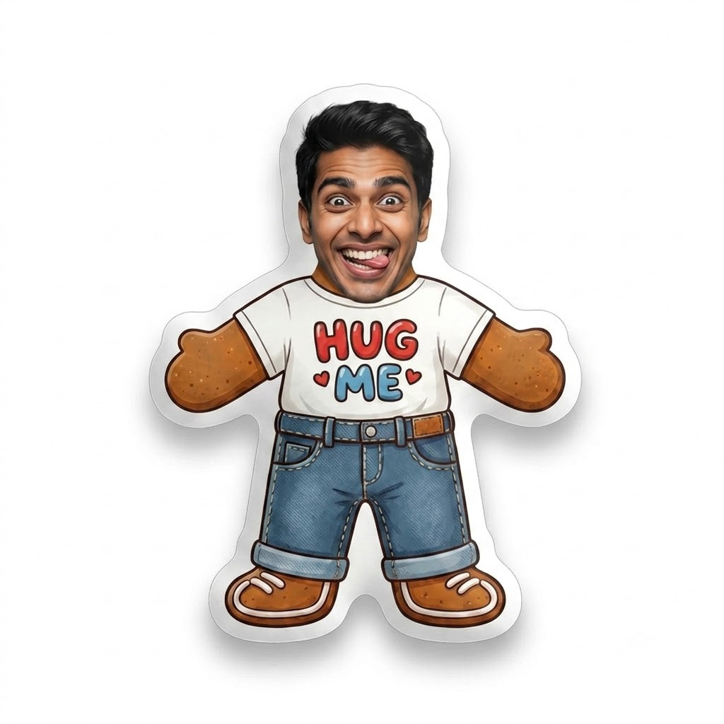 Mini-Me Cushion – Your Face on a Huggable Doll Cushion!