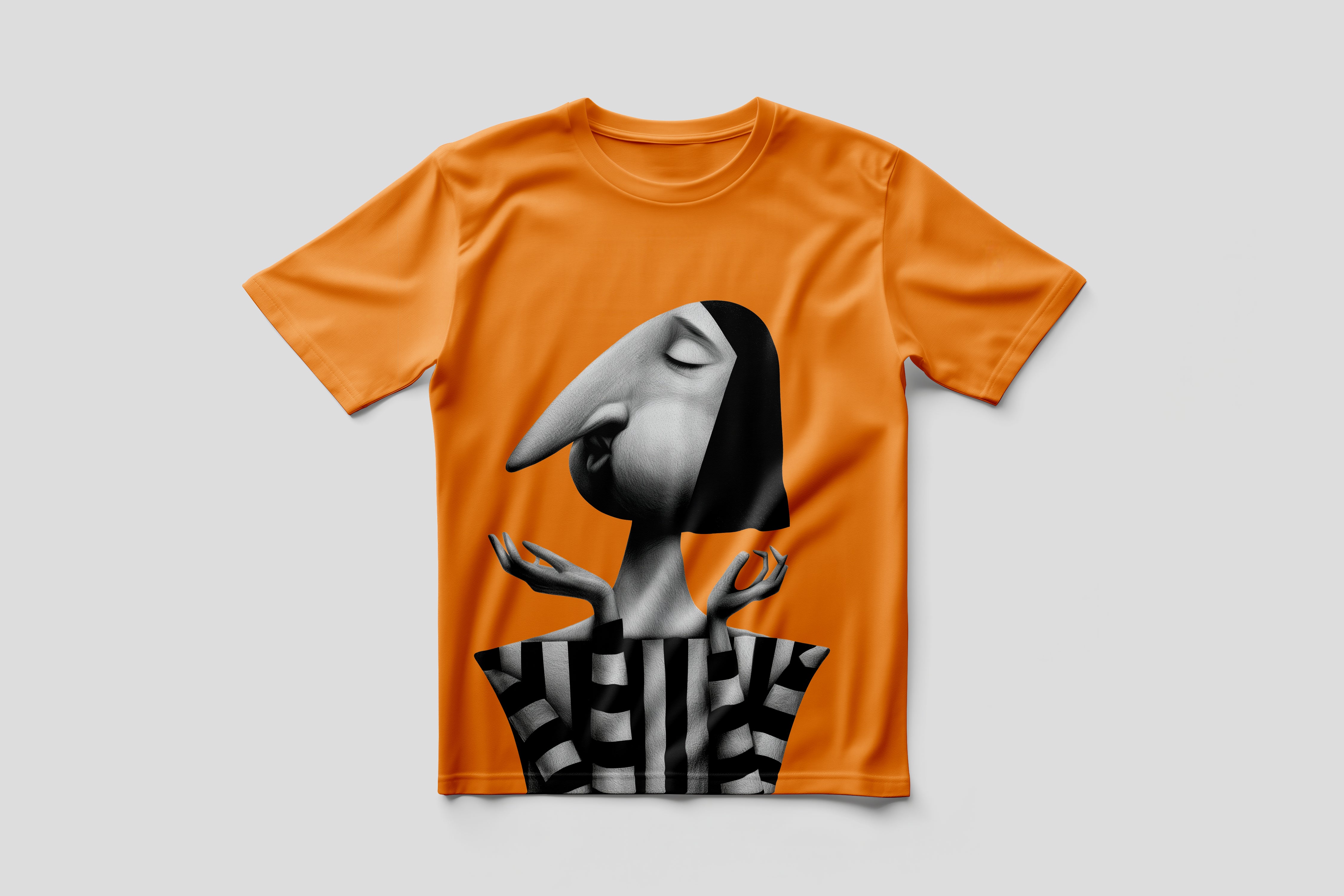 The Thinker T-Shirt | Orange | KT Arun