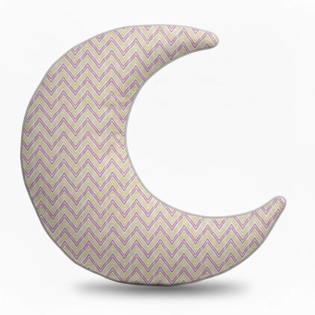 Pastel Chevron Moon Cushion - Product