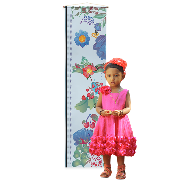 Height Chart - Watercolor Florals