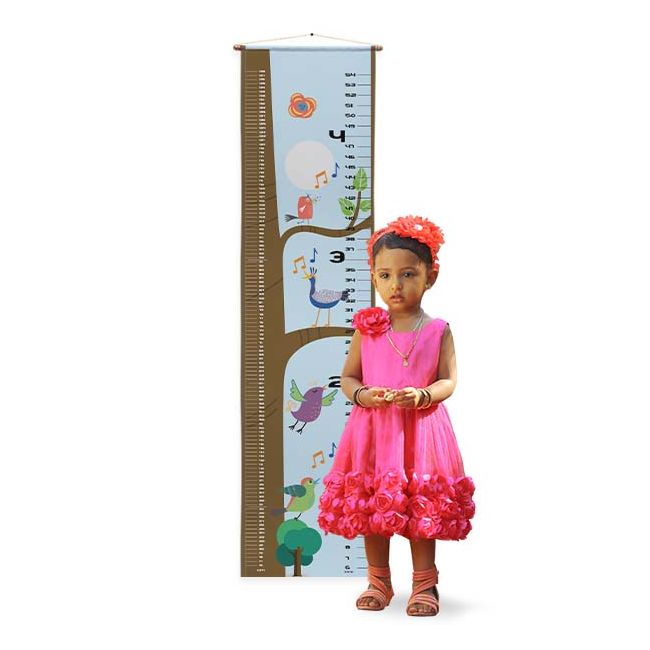 Height Chart - Colorful Birds